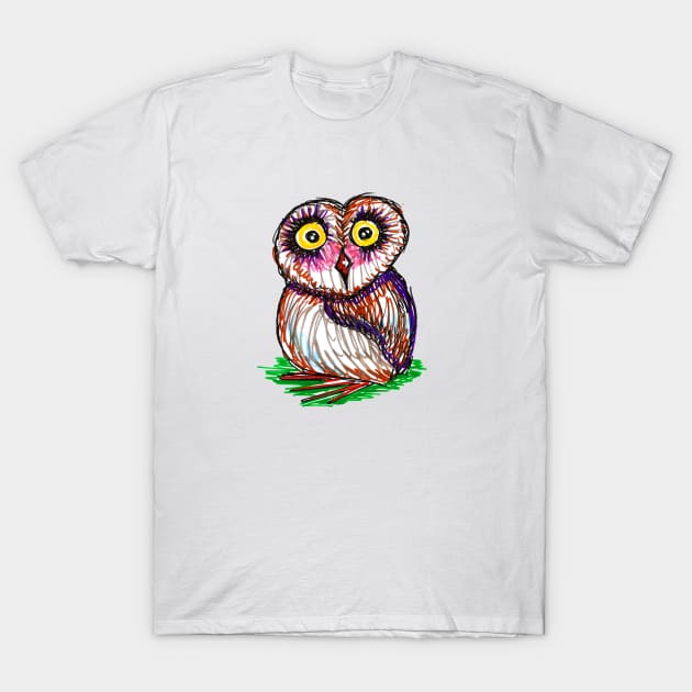 owl T-Shirt by Marisa-ArtShop